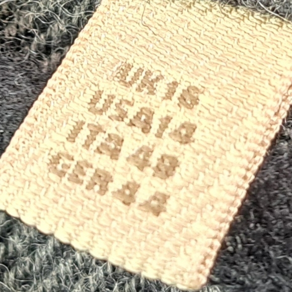 Burberry Double Breasted Pea Coat Winter Jacket Wool Check Plaid Plus Sz 14 US - Picture 14 of 15